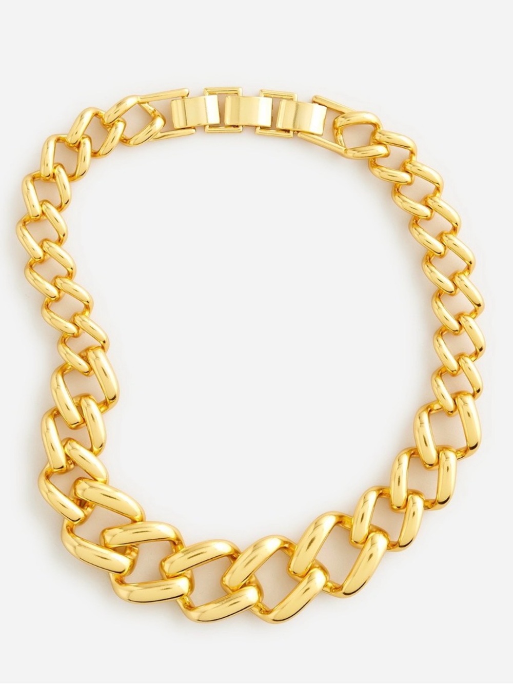 J.Crew Square Chainlink Necklace – Gold